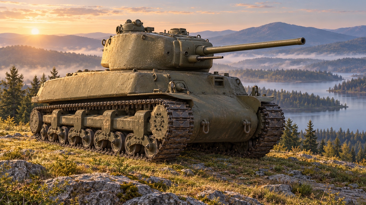 Künstlerische KI-Illustration: M6 Heavy Tank