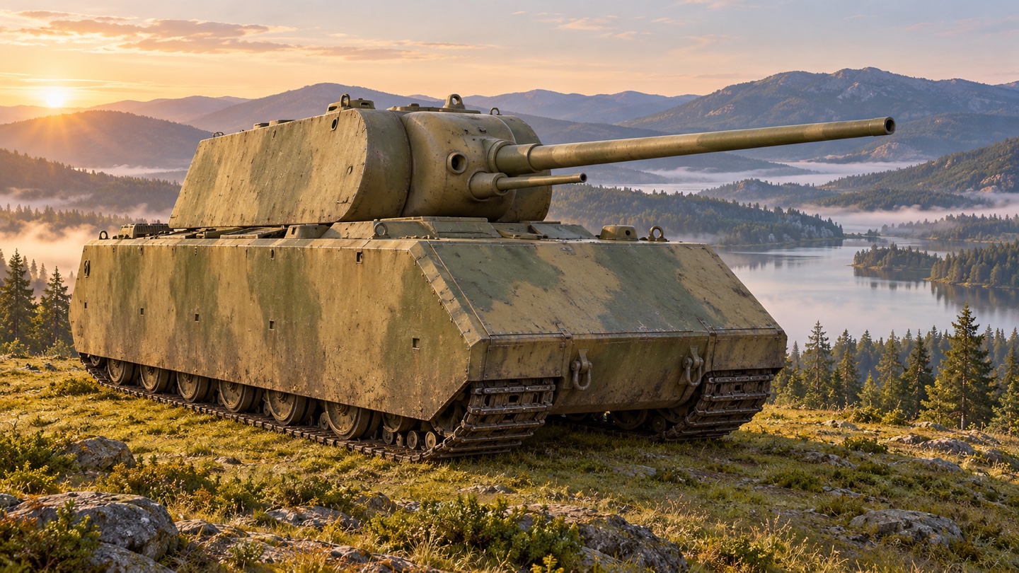 Künstlerische KI-Illustration: Panzer VIII Maus