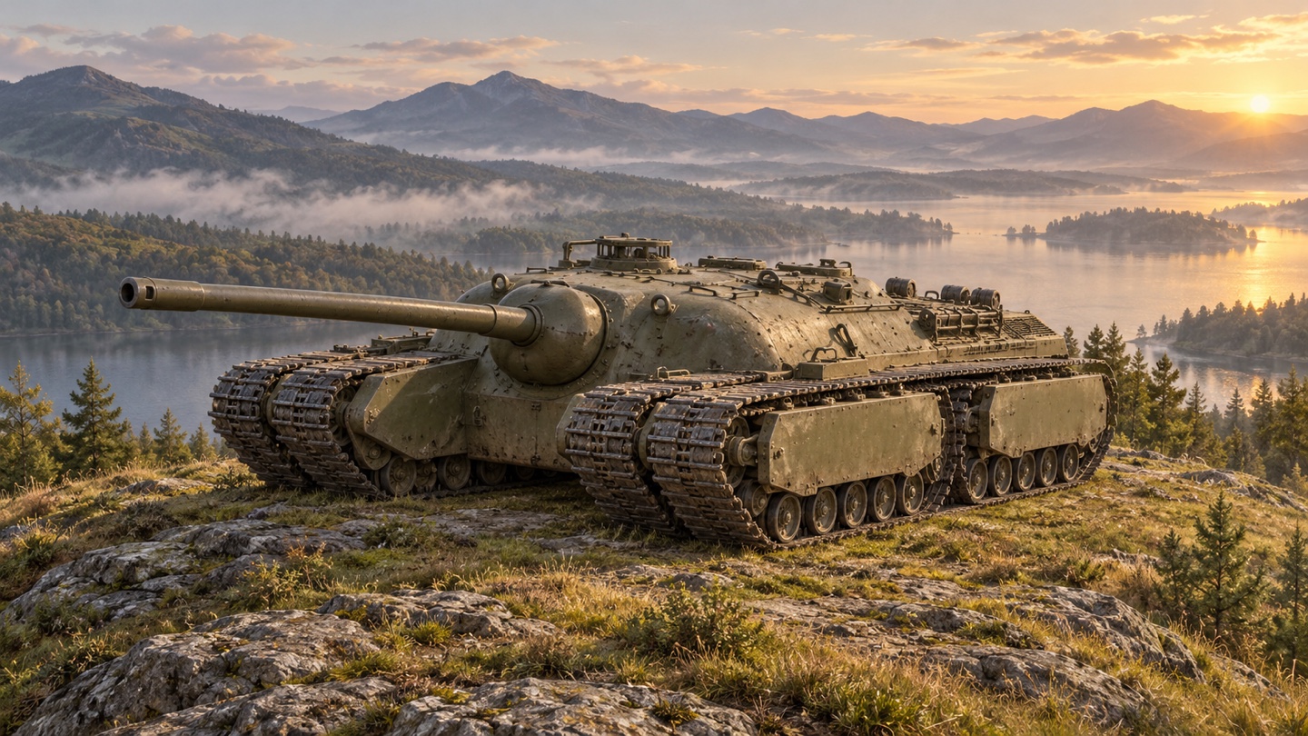 Künstlerische KI-Illustration: T28 / T95