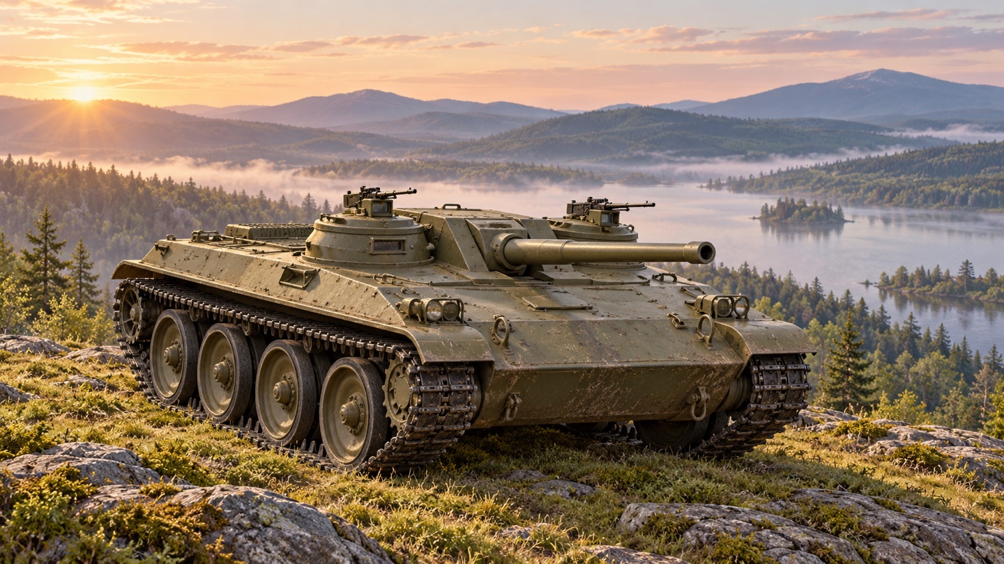 Künstlerische KI-Illustration: T92 Light Tank